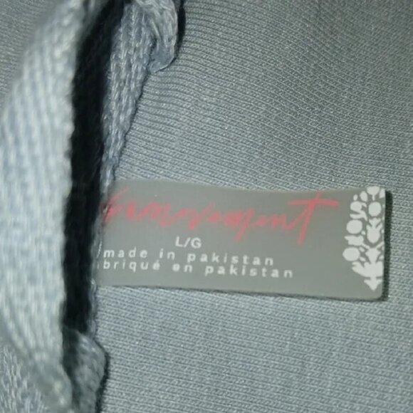 Free People Movement Nothing But Sweats Pastel Blue Hoodie Jumpsuit - Picture 10 of 11